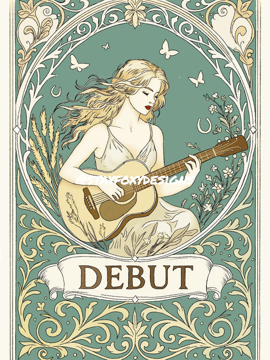Taylor Swift "Debut" Era — Art Nouveau Print