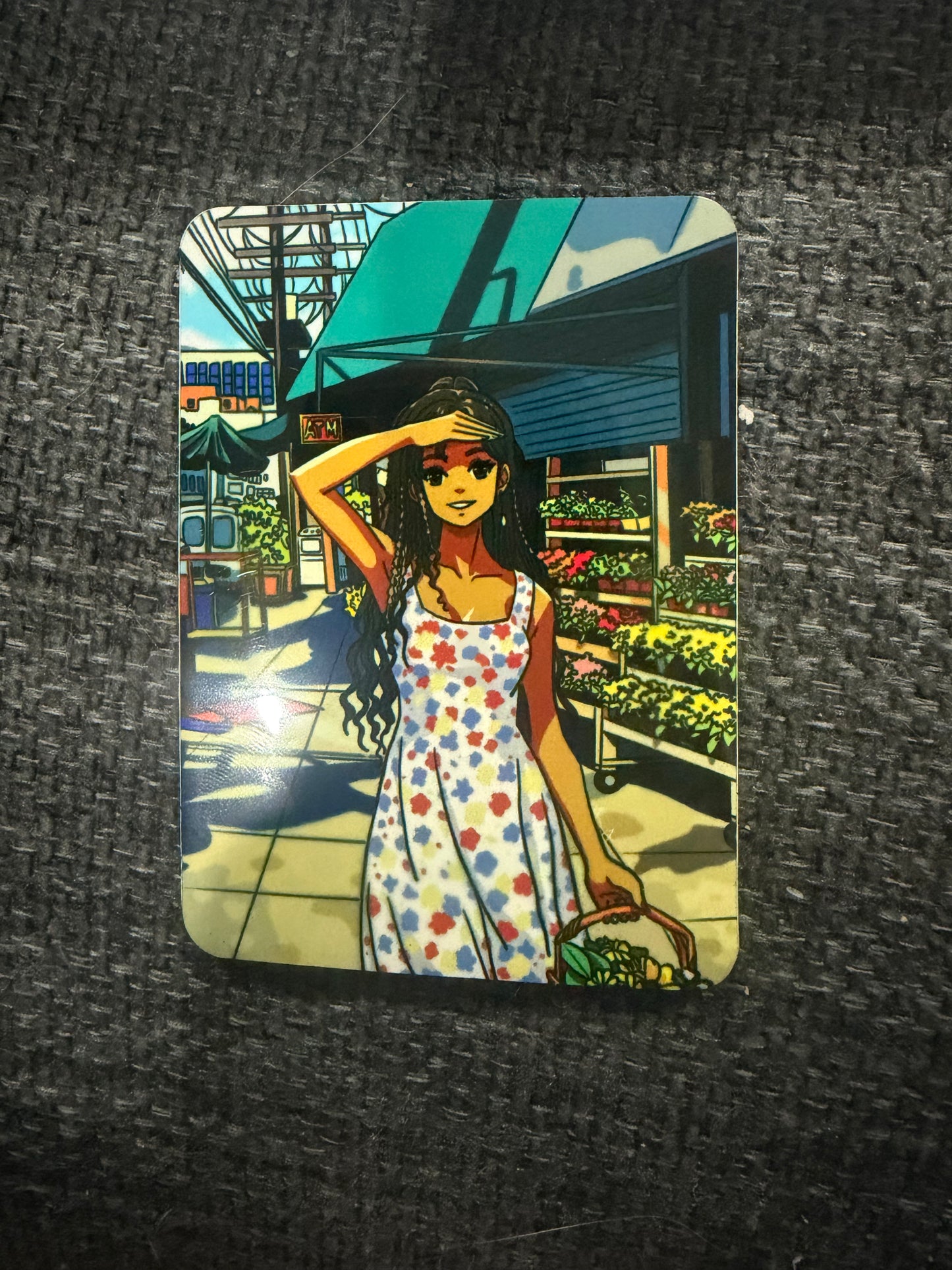 "Sunny Flower Market” – Fridge Magnet