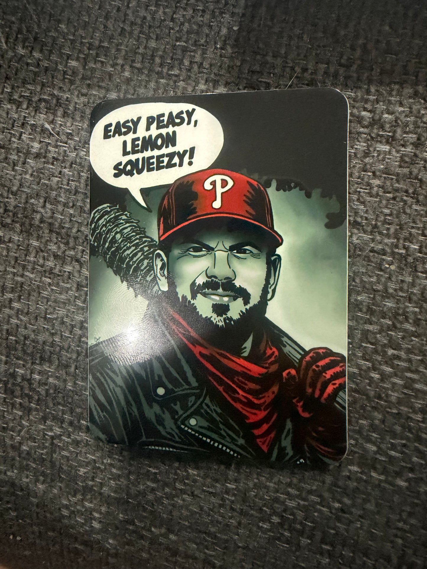 "Kyle Schwarber as Negan" – Fridge Magnet
