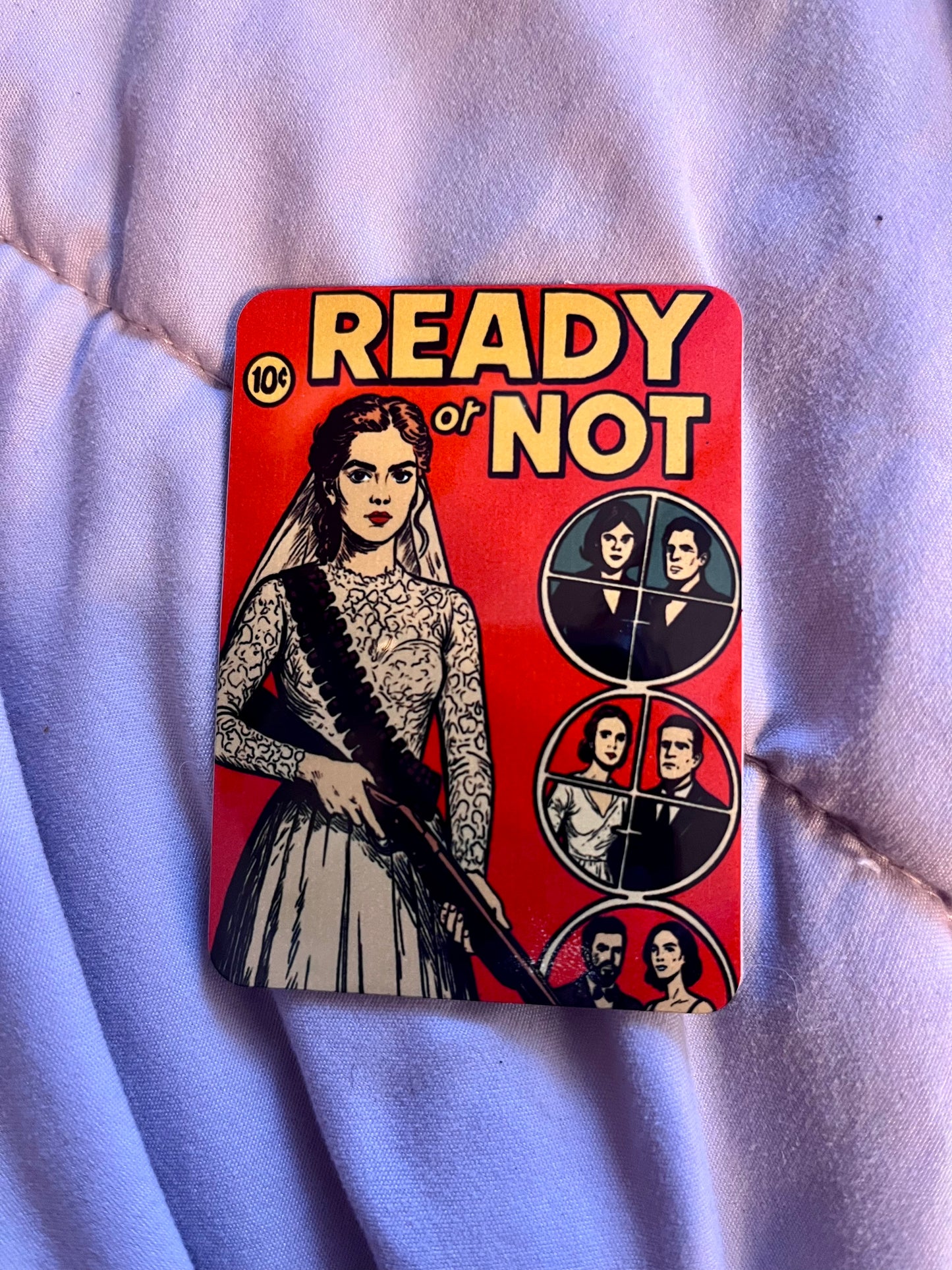 “Ready or Not” – Horror Film–Inspired Fridge Magnet