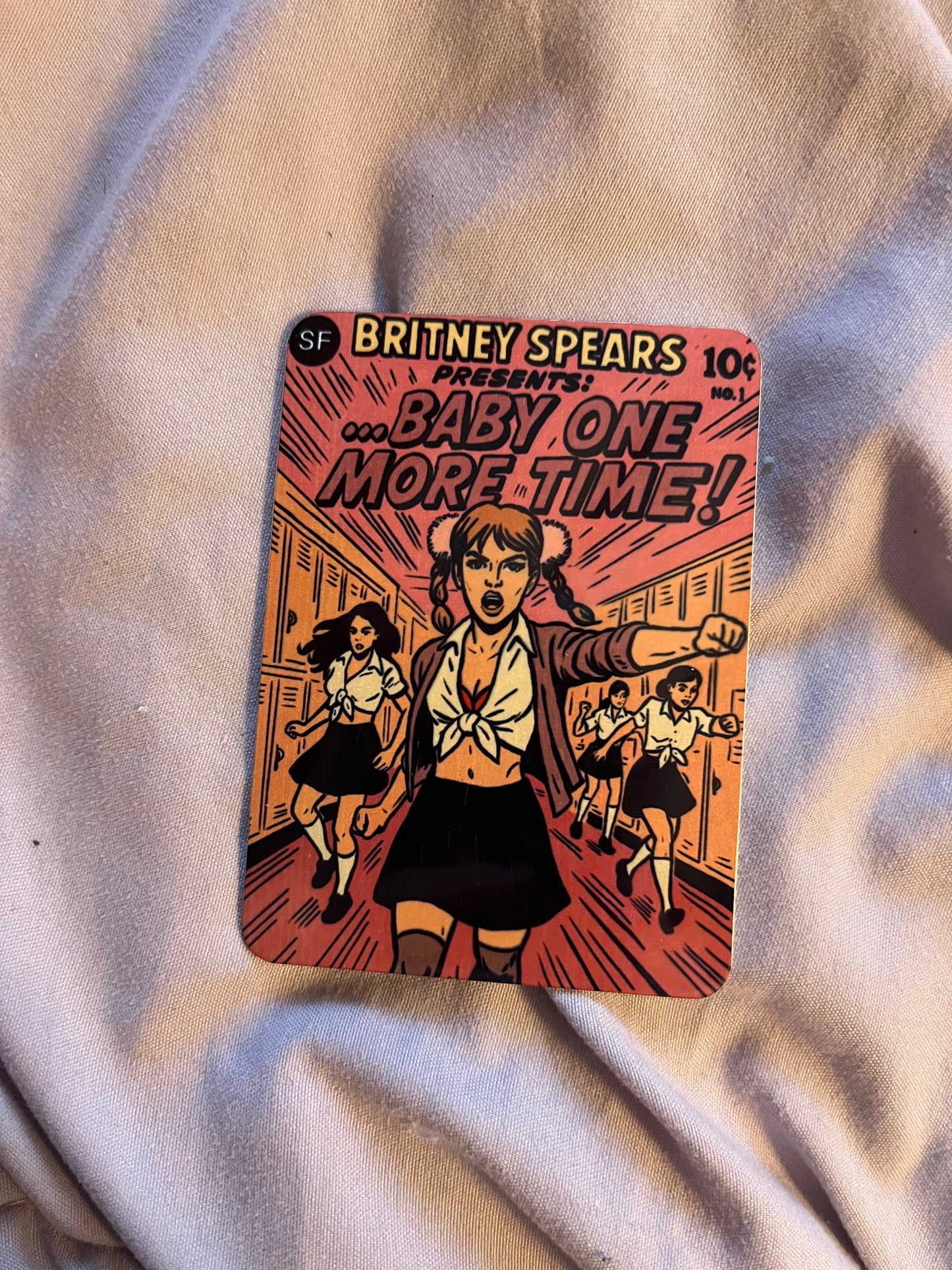 “…Baby One More Time” – Britney Spears Pop Art Fridge Magnet