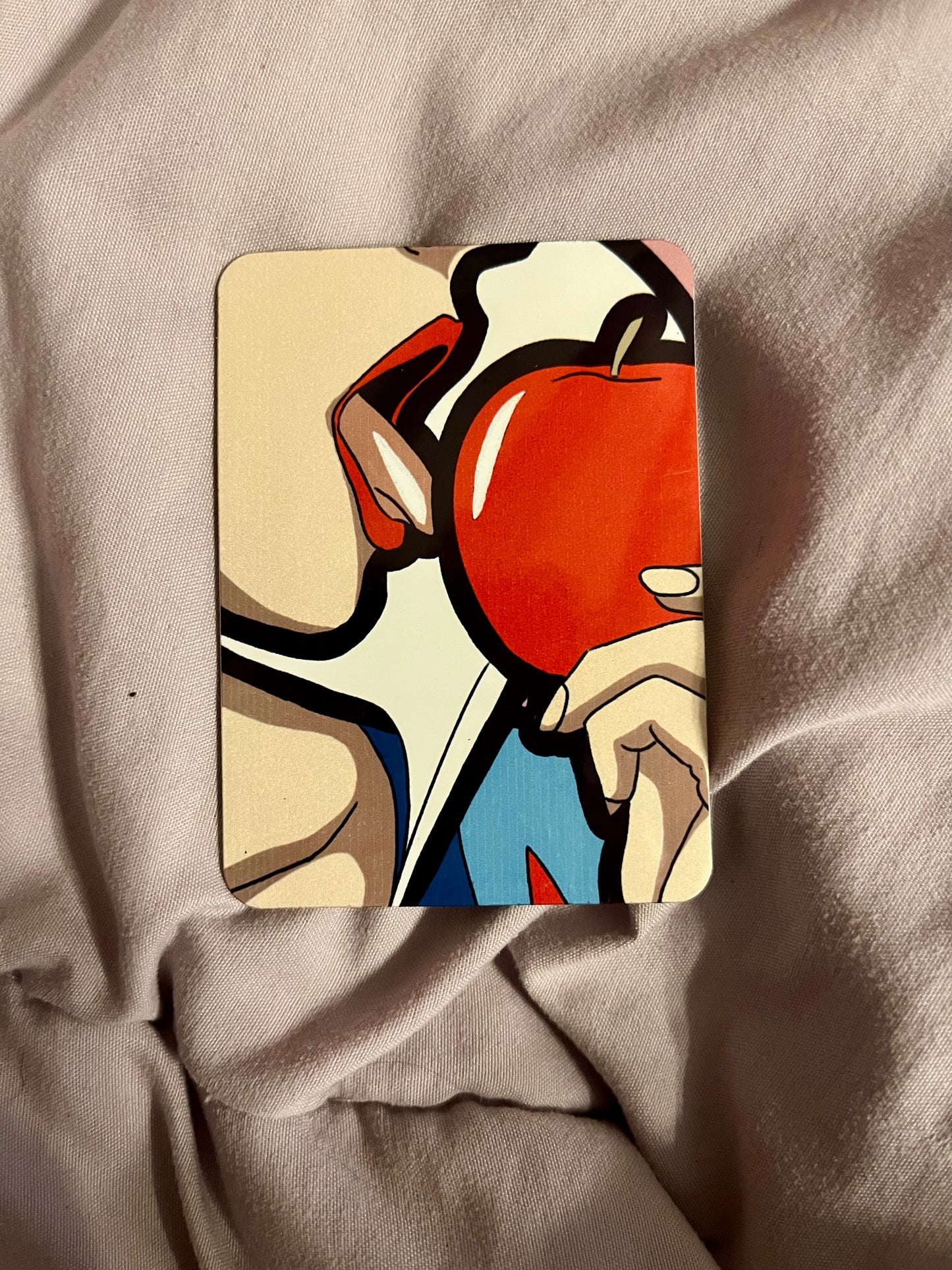 “Snow White & the Apple” – Pop Art Fairytale Fridge Magnet