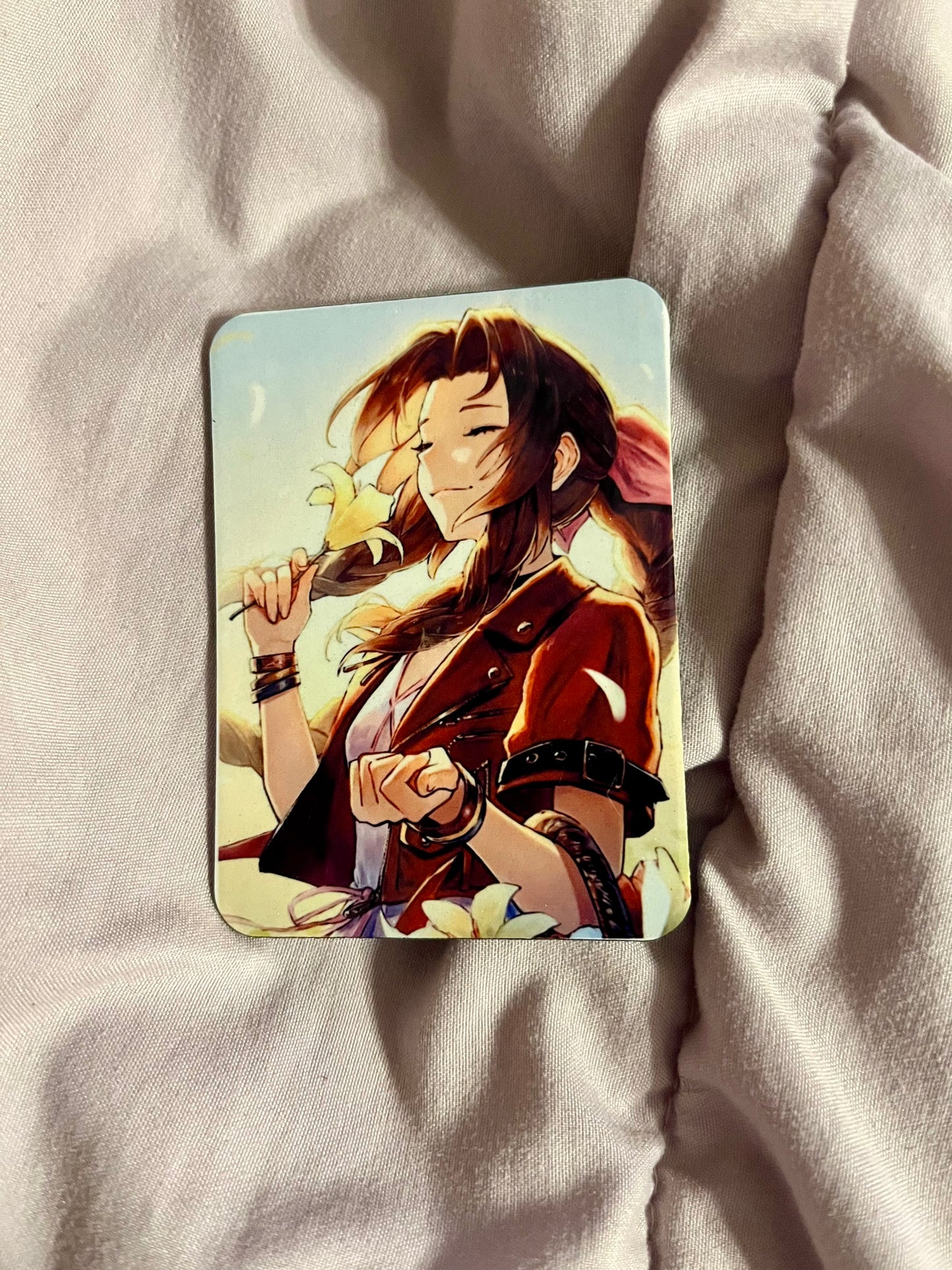 “Aerith Sniffing a Flower” – Final Fantasy VII Pop Art Fridge Magnet