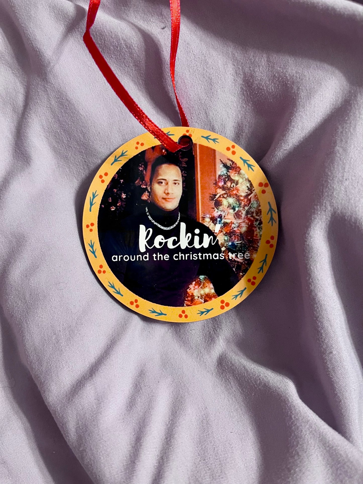 “Rockin’ Around the Christmas Tree” – Resin Ornament