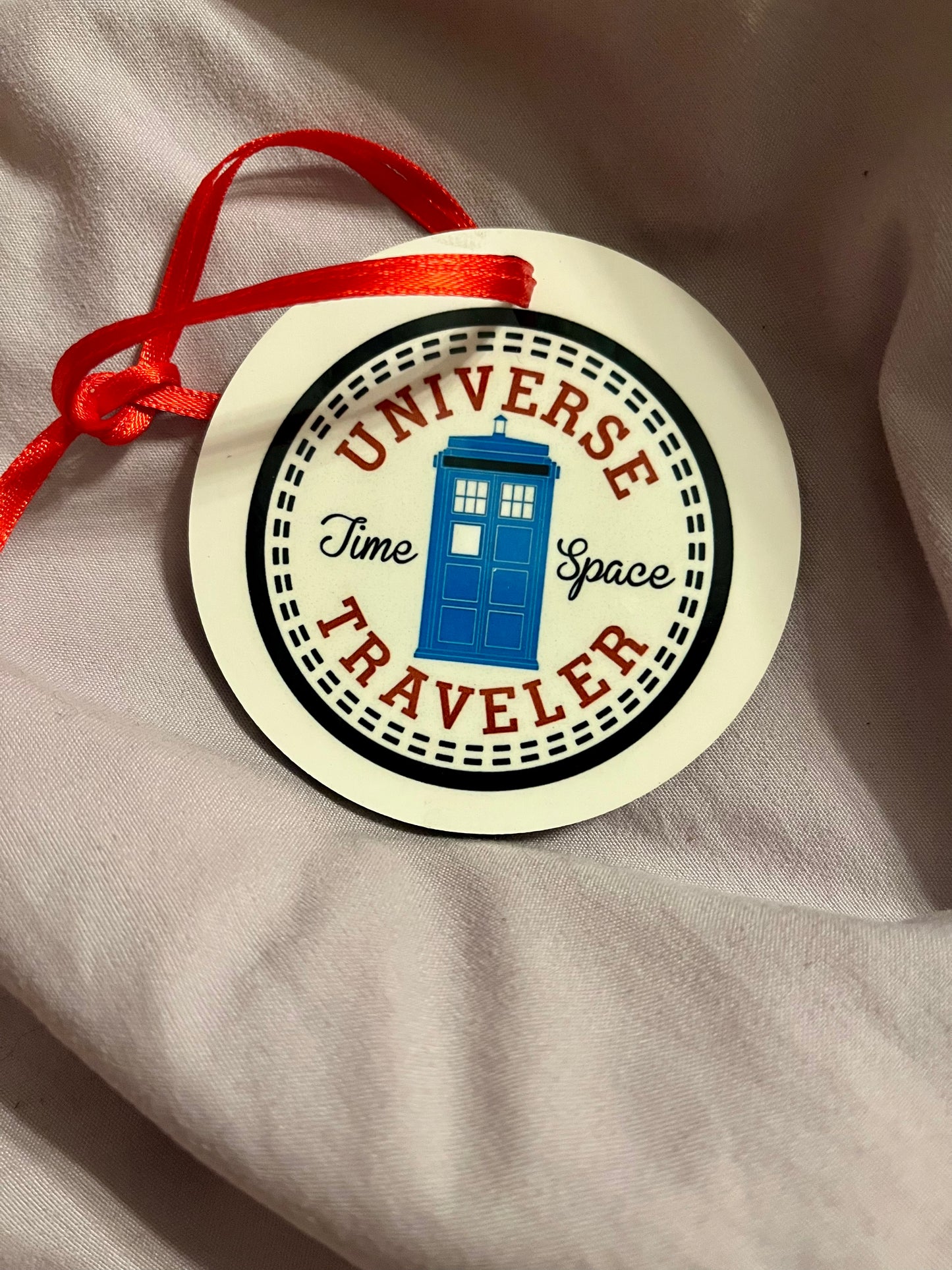 “Universe Traveler” – TARDIS Parody Resin Ornament
