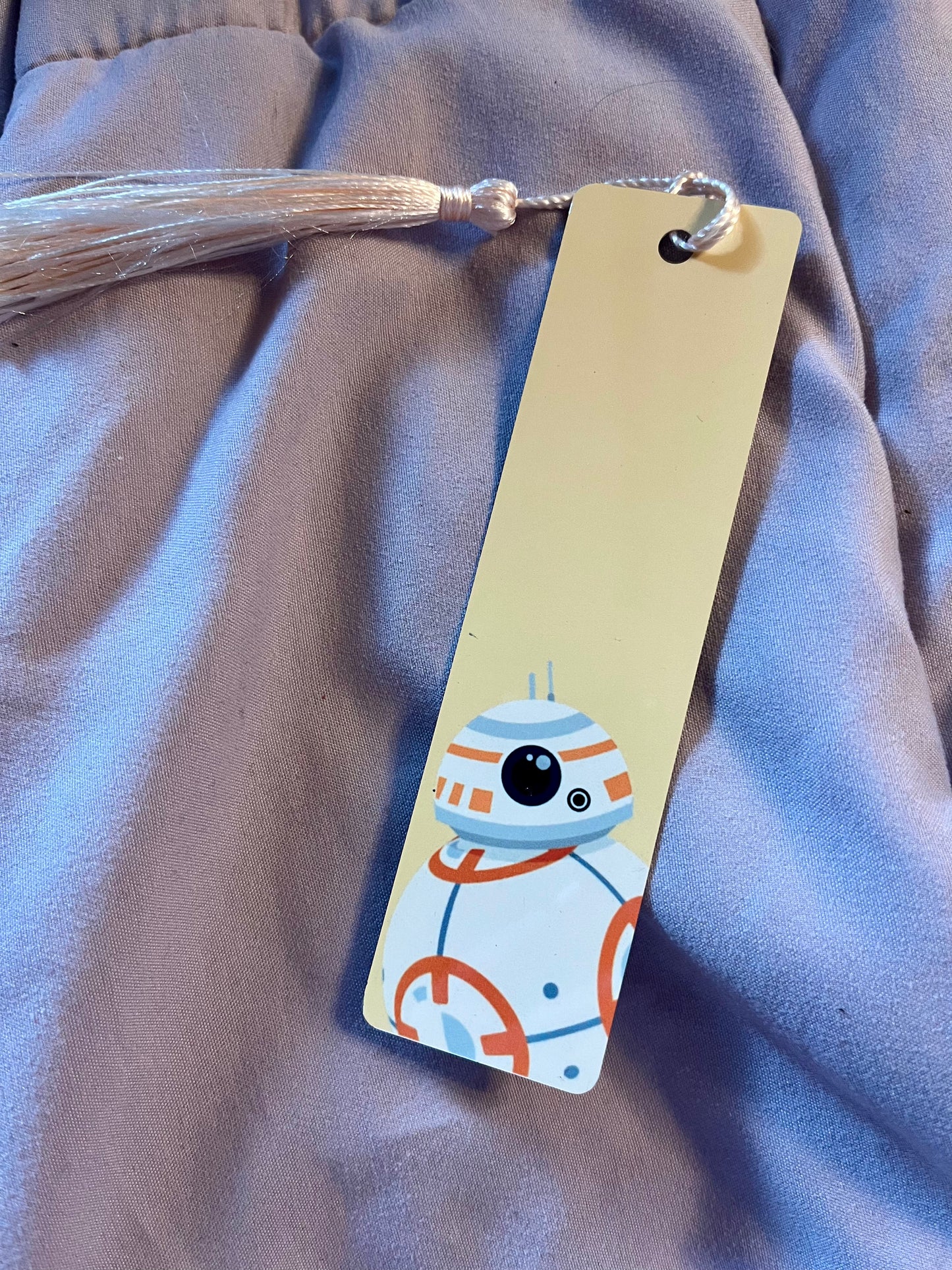 Cartoon BB-8 Metal Bookmark with Tassel – Star Wars-Inspired Droid Page Holder
