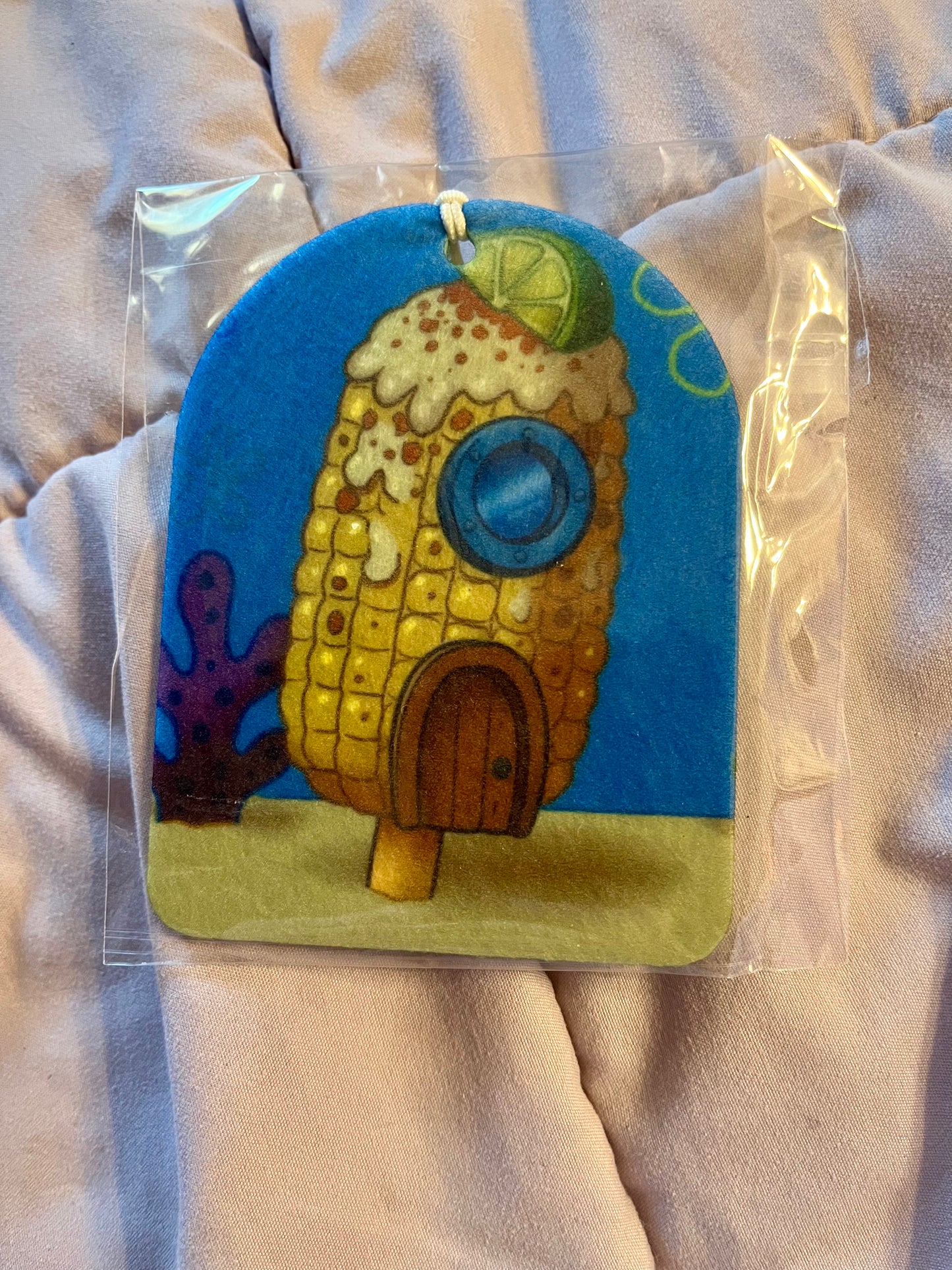 SpongeBob House as Elote Reusable Air Freshener – Pop Art Cartoon Fun (Unscented)