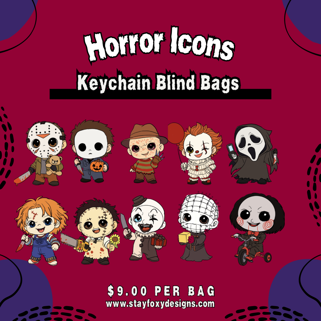 Horror Movie Icons Acrylic Keychain Blind Bags
