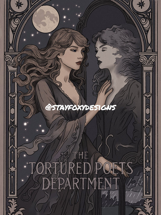 Taylor Swift "The Tortured Poets Department" Era — Art Nouveau Print