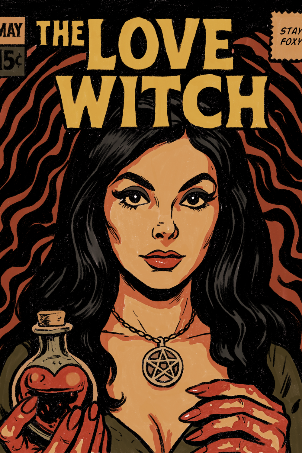 “The Love Witch” – Comic Book–Inspired Pop Art Print