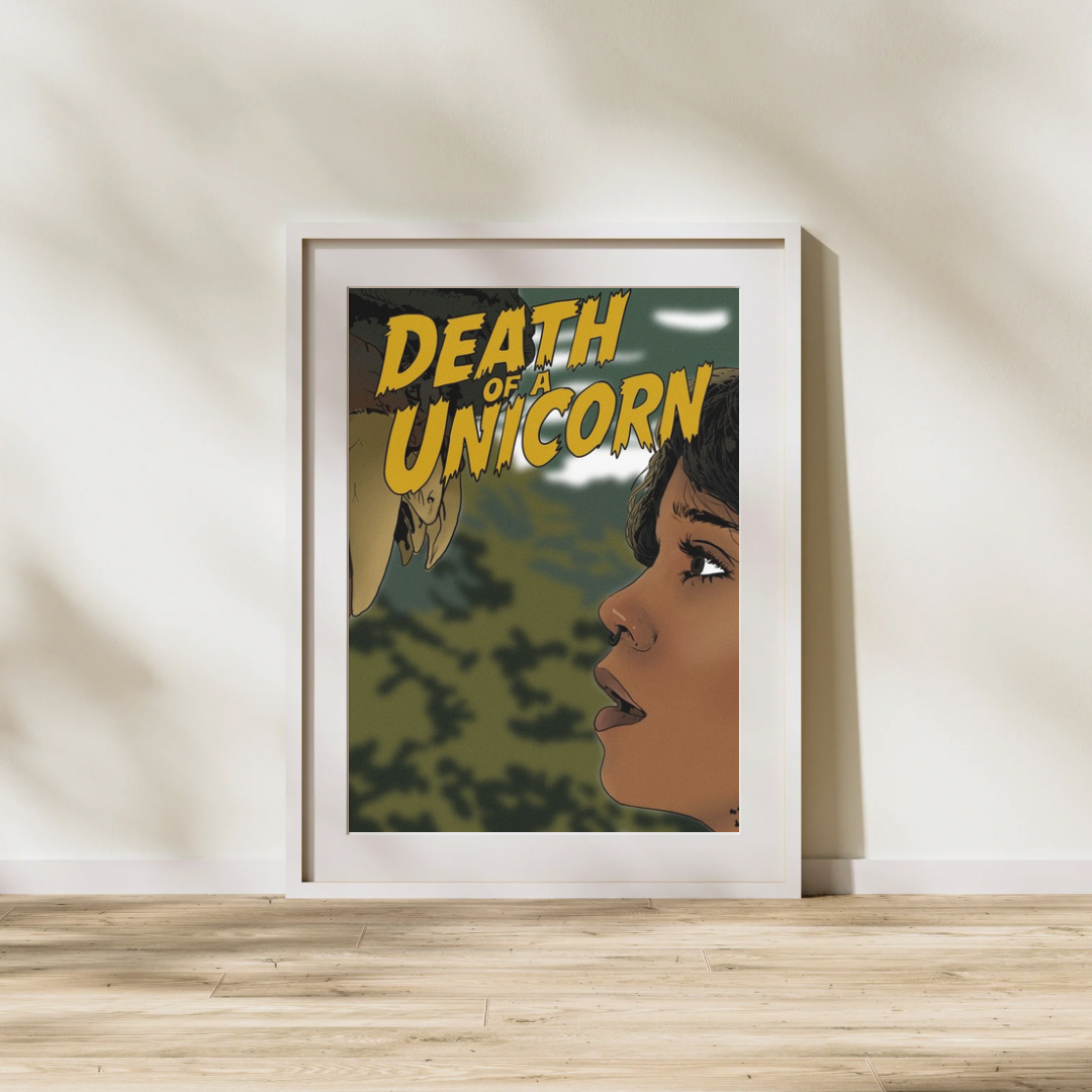 Death of a Unicorn Art Print | Horror Art Print | Alternate Comic Cover Movie Poster