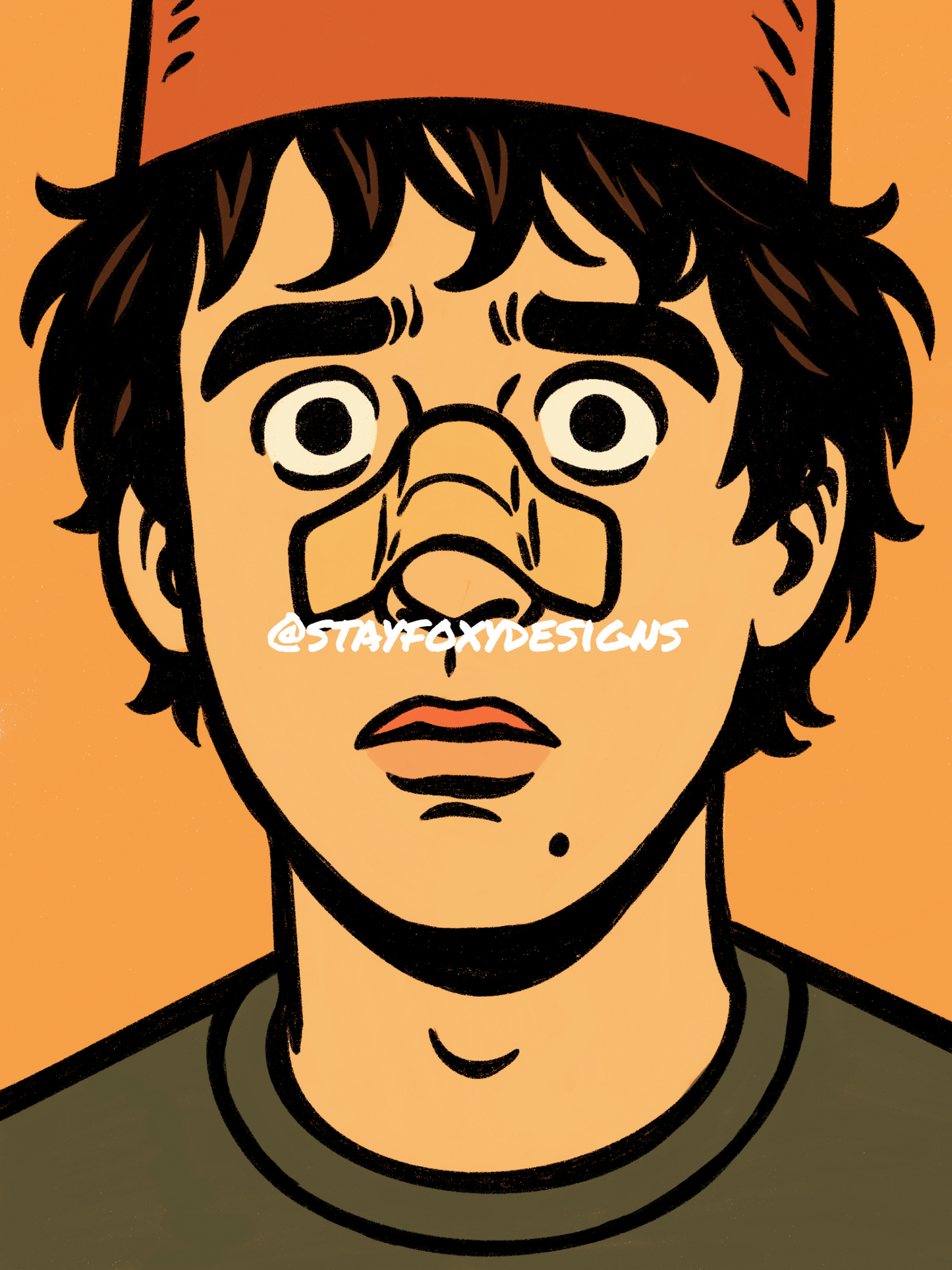 King Paimon in Riverdale — Peter from Hereditary Reimagined as Archie Comics Royalty | Horror Comedy Digital Print | Instant Download Art
