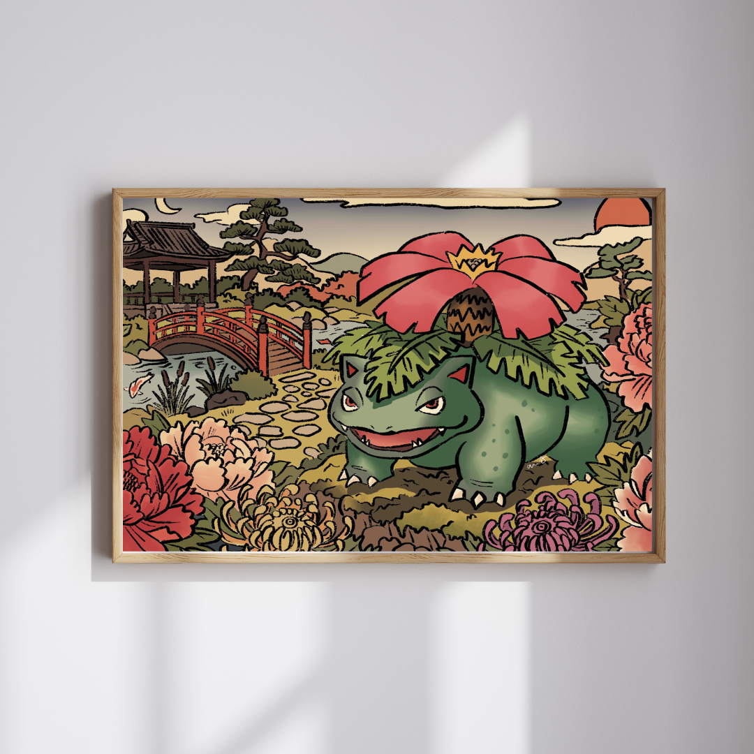 Venusaur Temple Art Print – Heavy Cardstock | 5x7 or 8x10
