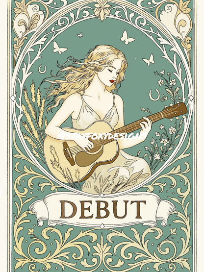 Taylor Swift "Debut" Era — Art Nouveau Digital Download