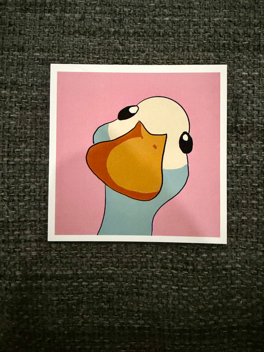 Goose Face Close-Up Sticker
