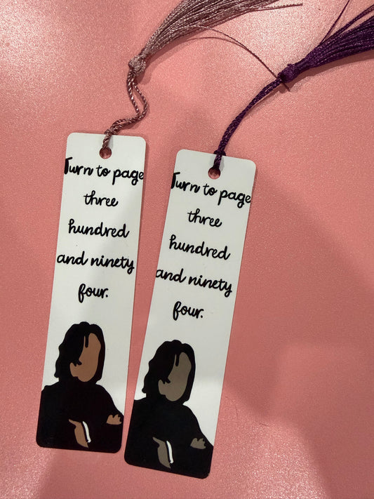 "Turn to Page Three Hundred and Ninety Four" Bookmark - Wizarding Page Holder