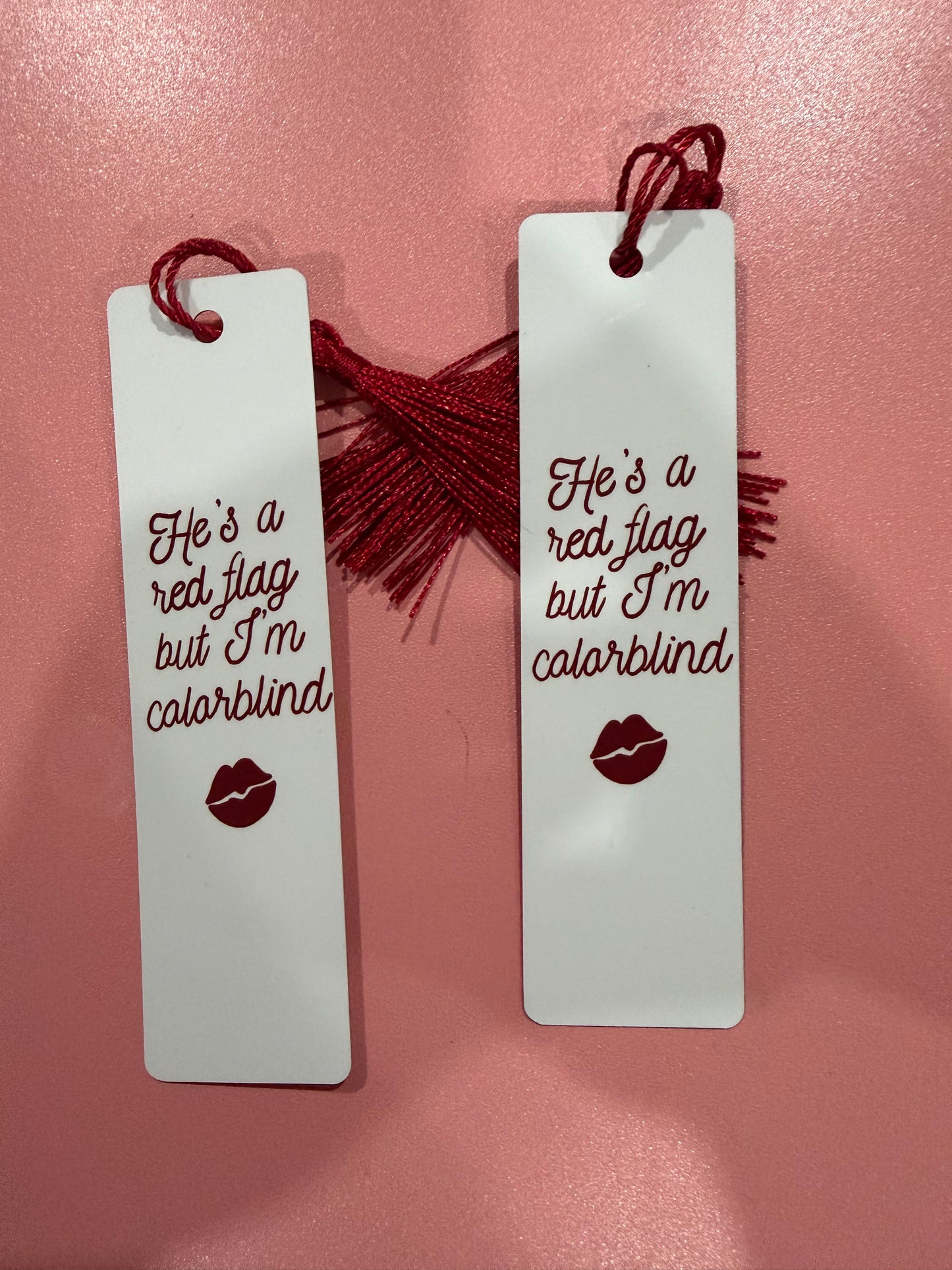 "He's a Red Flag" Bookmark - Funny Anti Hero Villain Quote Page Holder