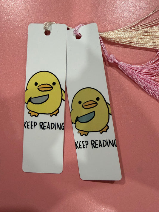 "Keep Reading" Bookmark - Funny Duck Page Holder