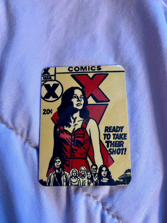“X” – Horror Film–Inspired Fridge Magnet
