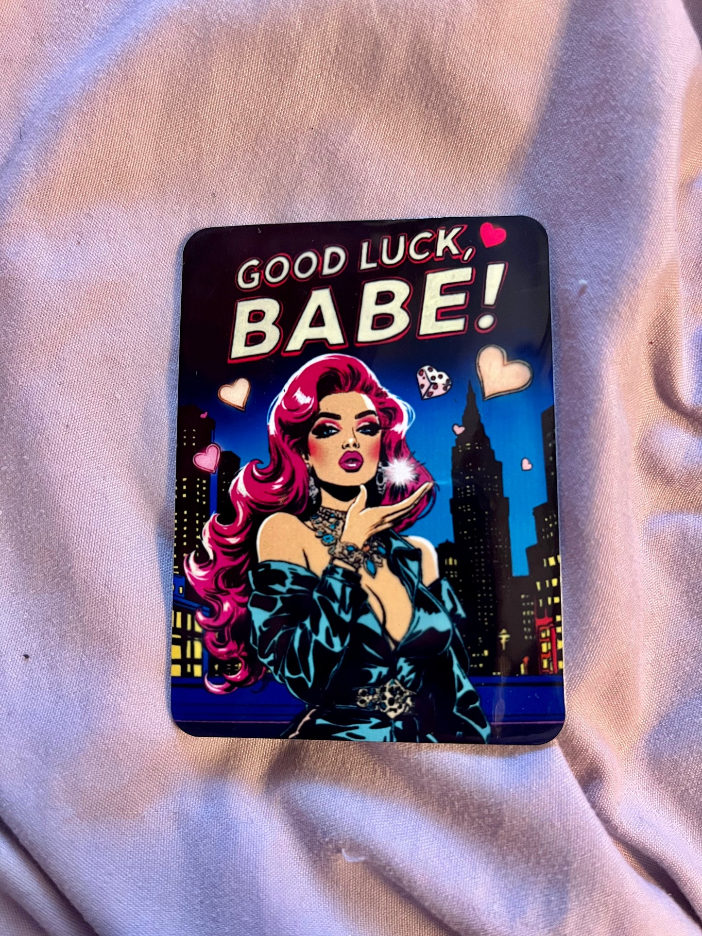 “Good Luck Babe” – Pop Art Fridge Magnet