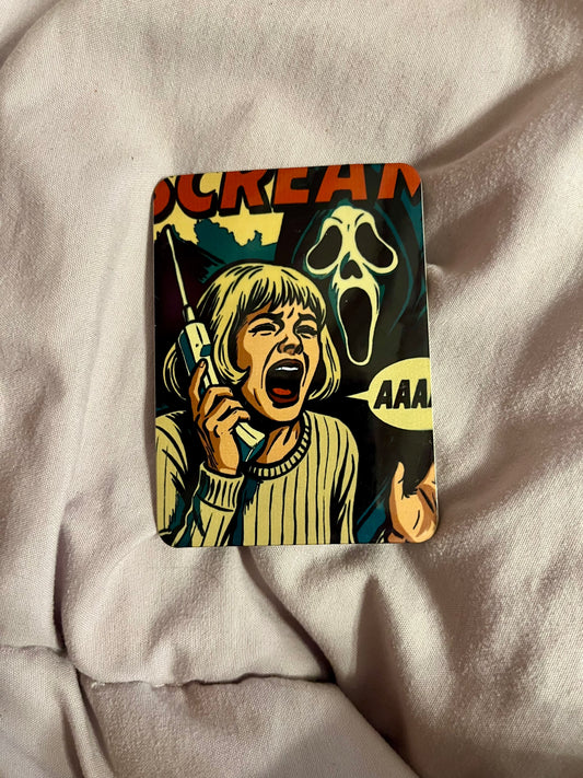 “Scream” – Horror Film–Inspired Fridge Magnet