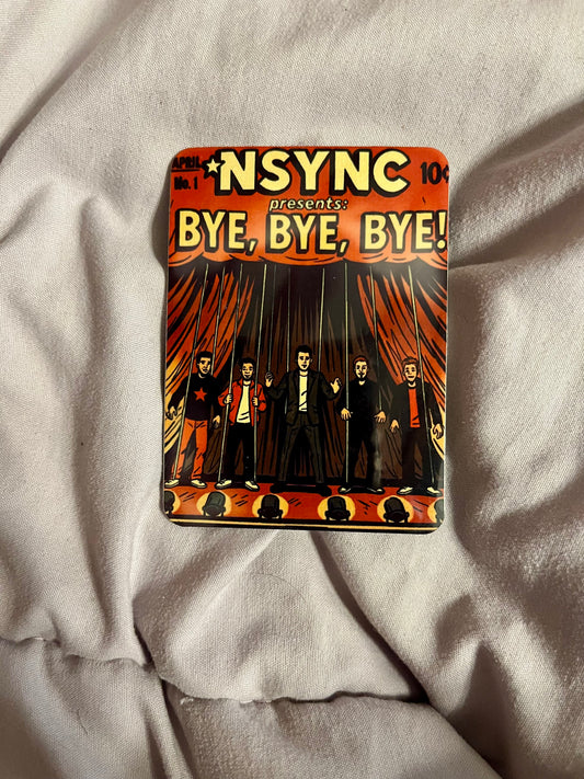 “Bye Bye Bye” – NSYNC Pop Music Fridge Magnet