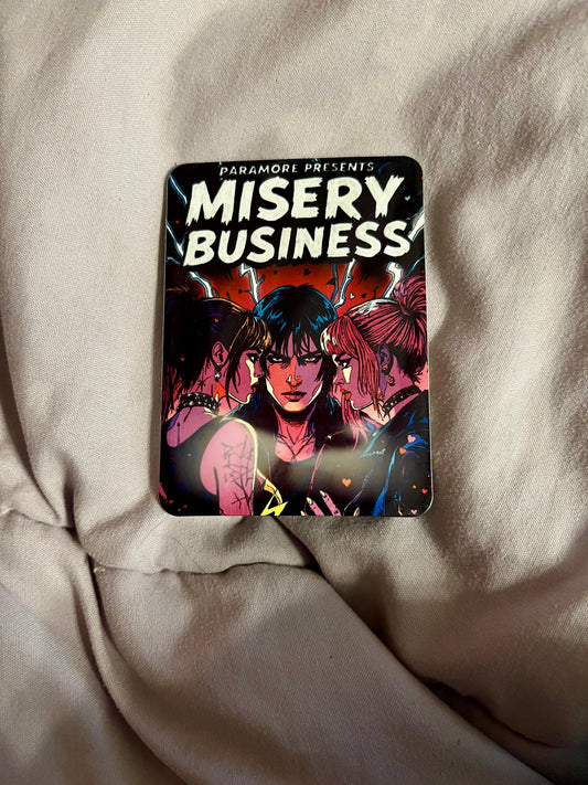 “Misery Business” – Paramore Pop Punk Fridge Magnet
