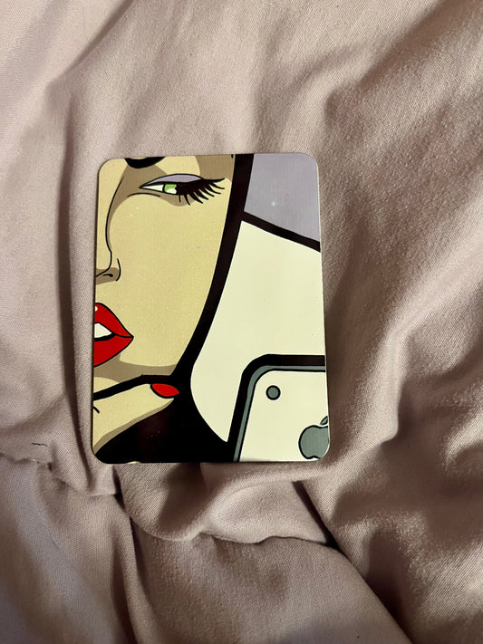 “Evil Queen on Her iPhone” – Pop Art Fridge Magnet