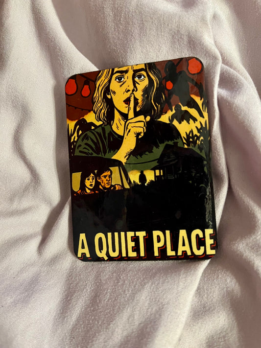 “A Quiet Place” – Horror/Thriller Film–Inspired Fridge Magnet