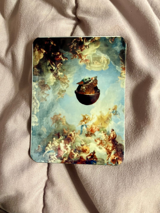 “Baby Yoda Renaissance Portrait” – Pop Culture Fridge Magnet