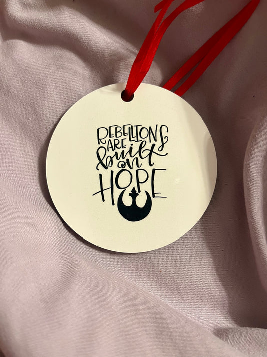 “Rebellions Are Built on Hope” – Star Wars Resin Ornament