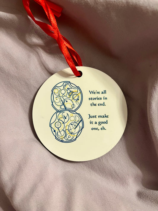 “We’re All Just Stories in the End” – Doctor Who Resin Ornament