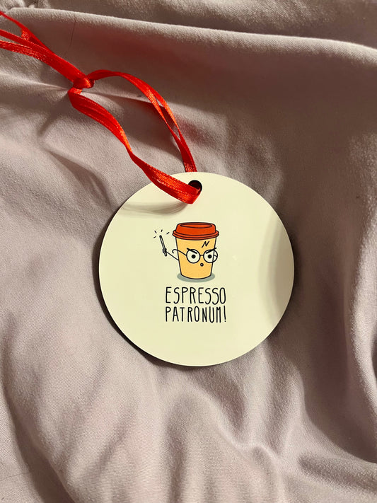 “Espresso Patronum” – Harry Potter Coffee Resin Ornament