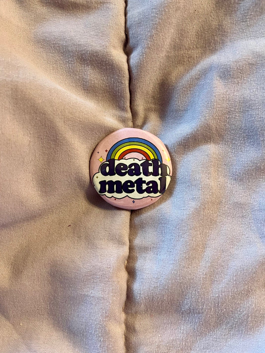 Death Metal Rainbow – 1.25" Button Pin