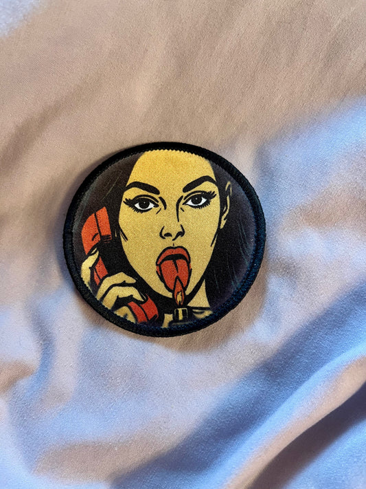 Jennifer’s Body “Lighter Scene” Iron-On Patch – Horror Movie Cult Classic Embroidered Appliqué