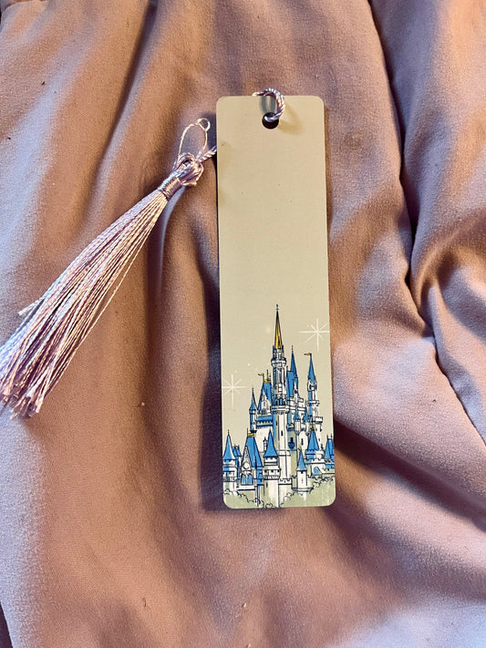Cinderella Castle Metal Bookmark with Tassel – Disney World Inspired Page Holder