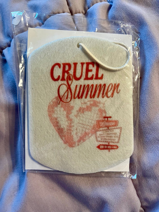 Cruel Summer Retro Pop Air Freshener – 80s/90s Inspired Music Vibes (Unscented)
