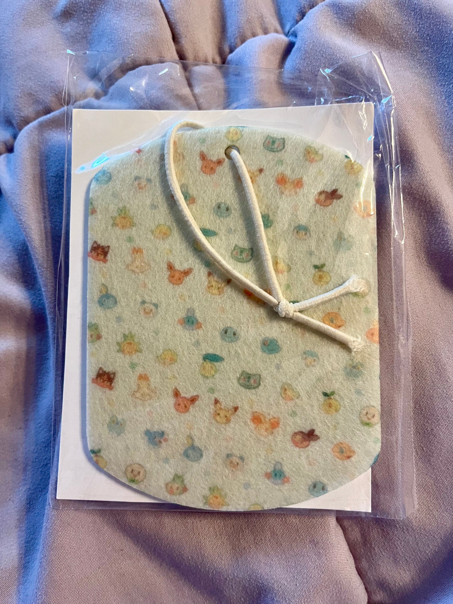 All Pokémon Starters Patterned Reusable Air Freshener – Cute Icon Pop Art (Unscented)