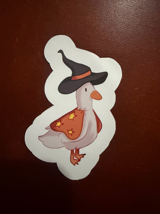 Witchy Goose Die Cut Sticker