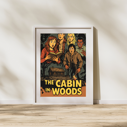 Cabin in the Woods Comic Cover | Digital Download | Horror Movie Art | Pop Art Printable Poster | 5x7 Included | Instant Wall Art