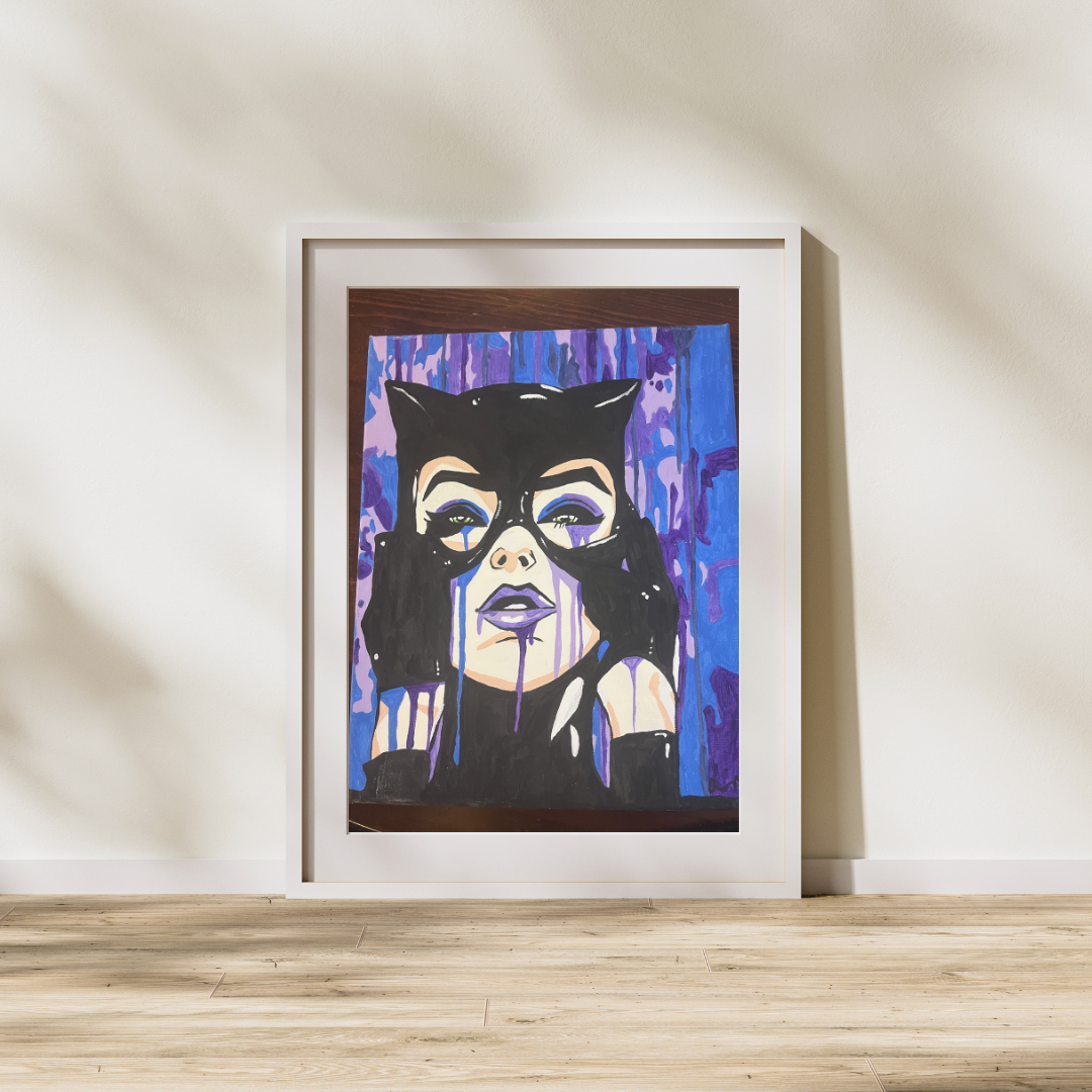 Catwoman – Pop Art Portrait Print