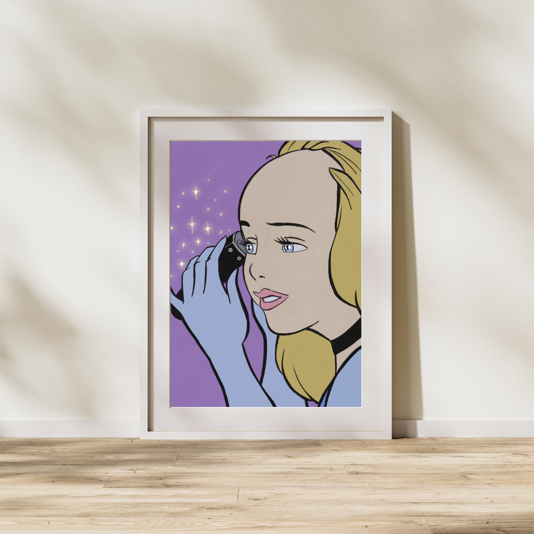 “Cinderella Shaves Her Head” – Britney-Inspired Pop Culture Print