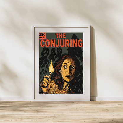 The Conjuring Comic Book Cover | Digital Horror Art Download | Pop Art Printable Wall Decor | Paranormal Movie Poster | Retro Horror Style