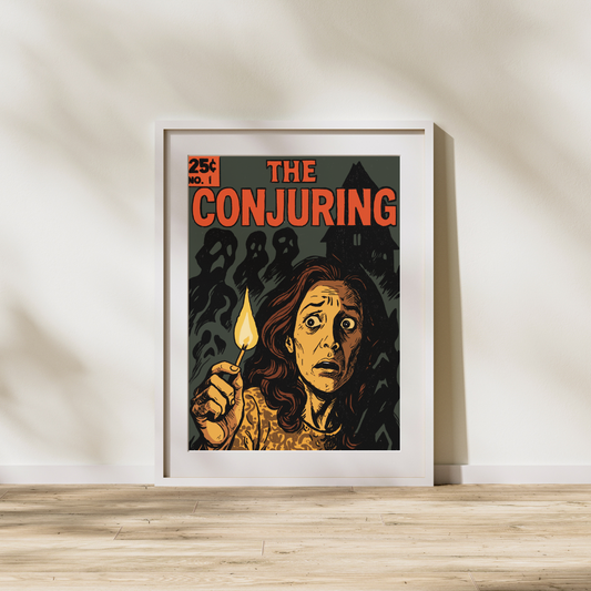 The Conjuring Comic Book Cover | Digital Horror Art Download | Pop Art Printable Wall Decor | Paranormal Movie Poster | Retro Horror Style