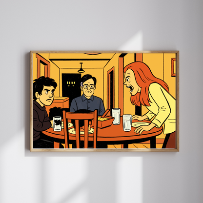 Hereditary x Archie Comics Mashup | 5x7 A24 Horror Fan Art | Dark Comedy Mashup | Cult Film Pop Horror Print