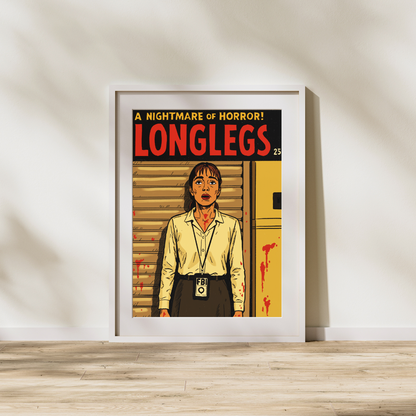 Longlegs Digital Art Print | Dark Horror Comic Style | Creepy Creature Poster | Instant Download | Printable Wall Art