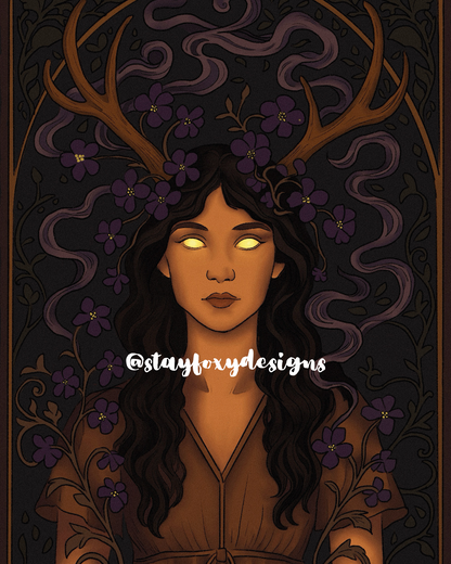 Yellowjackets Art Nouveau – Lottie (Physical Print Pre-Order)