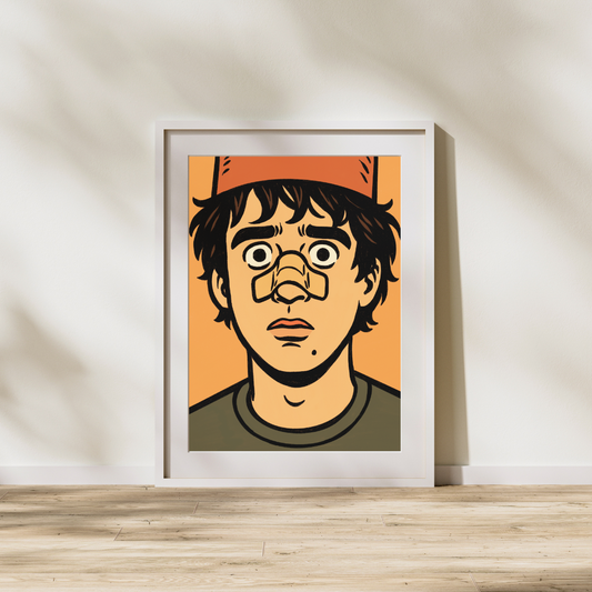 King Paimon – Archie-Style Comic Portrait Print