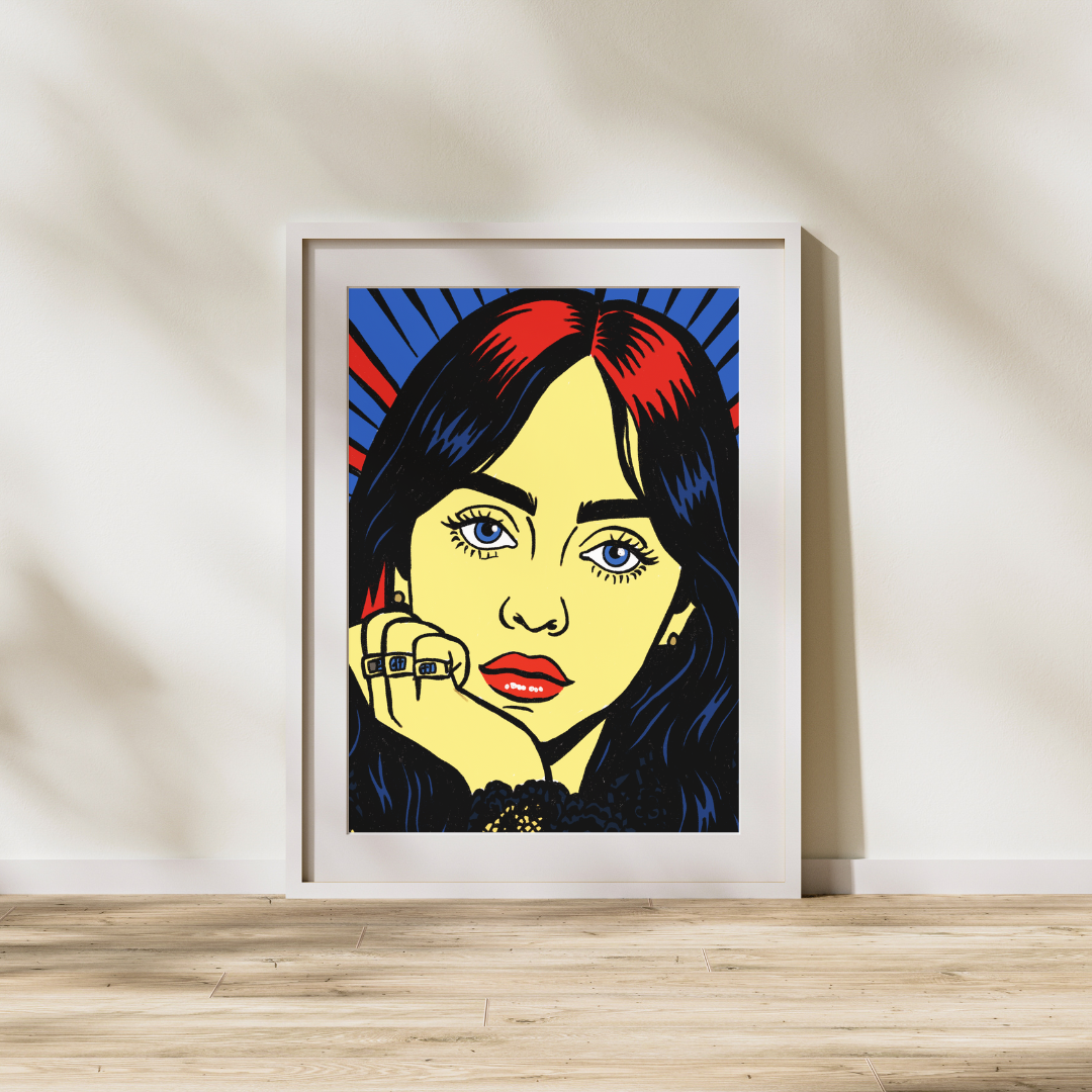 Billie Eilish – Pop Art Portrait Print