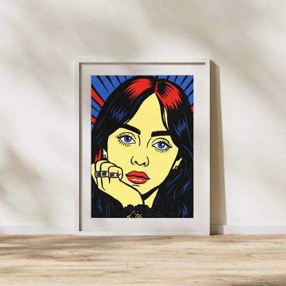 Billie Eilish – Pop Art Portrait Print